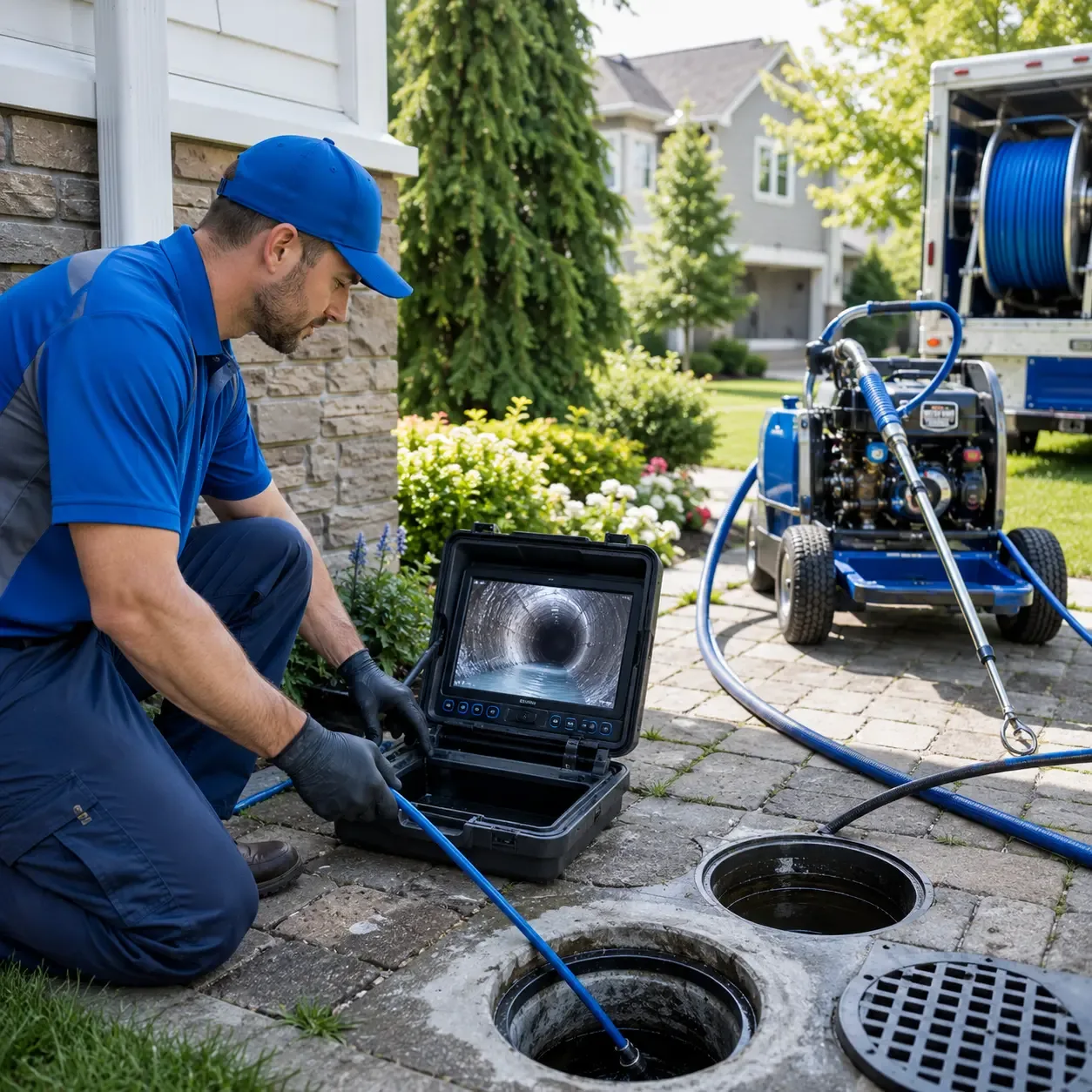 Outdoor drain cleaning professionals serving Port Crane, NY