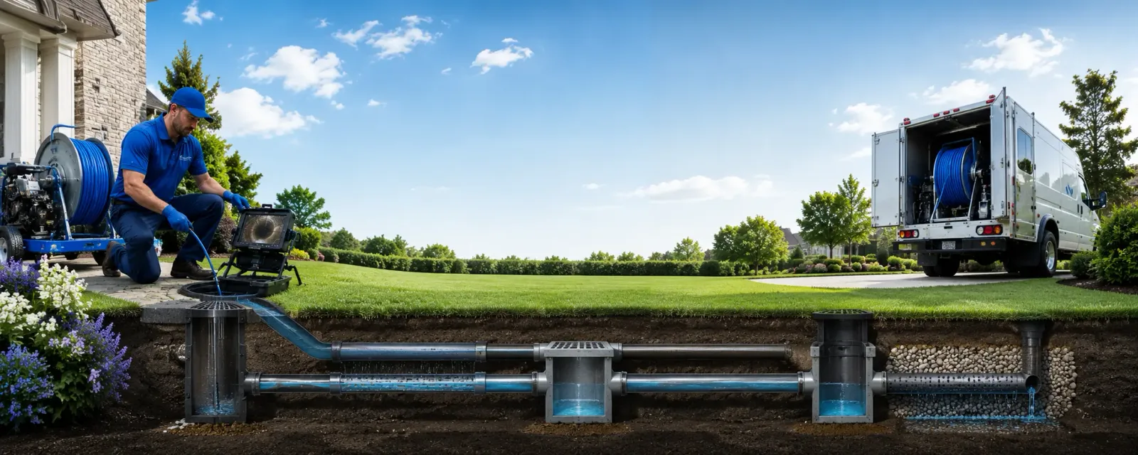 Outdoor drain cleaning information for Port Crane, NY